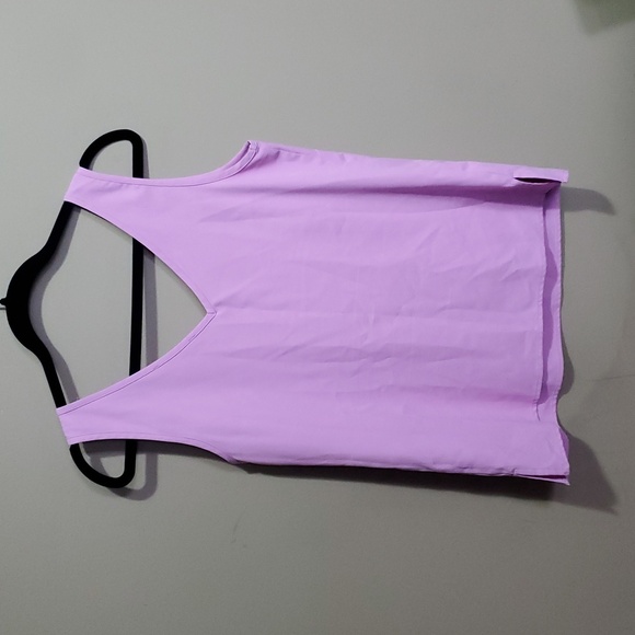 Cleo Purple Tank Top Textured V-Neck Size Xs - Picture 6 of 6